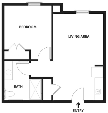 AL_The Capitol - One Bedroom - One Bathroom 478 - 560 sq. ft_