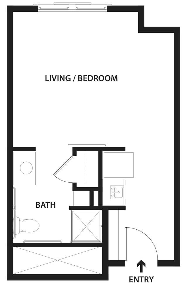 AL_The Mesa - Suite - One Bathroom 328 - 382 sq. ft_